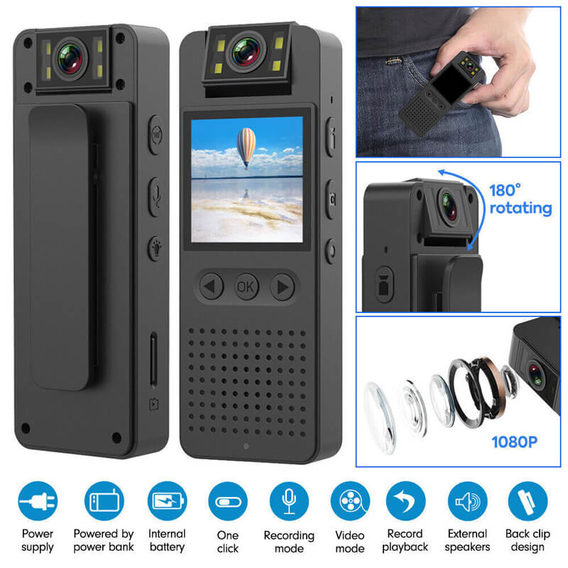 L12 Mini Body Camera WiFi Video Recorder 1080P