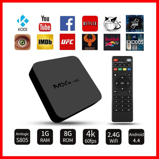 MXQ 4K Smart TV Box – Quad Core Processor