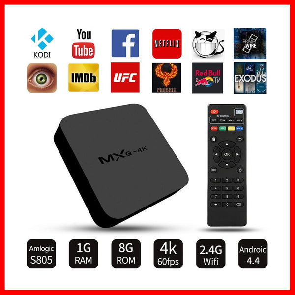 MXQ 4K Smart TV Box – Quad Core Processor