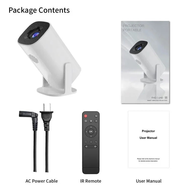 P30 1080p (150 Ansi) Mini 4k Dual Wifi And Bluetooth 1gb+8gb