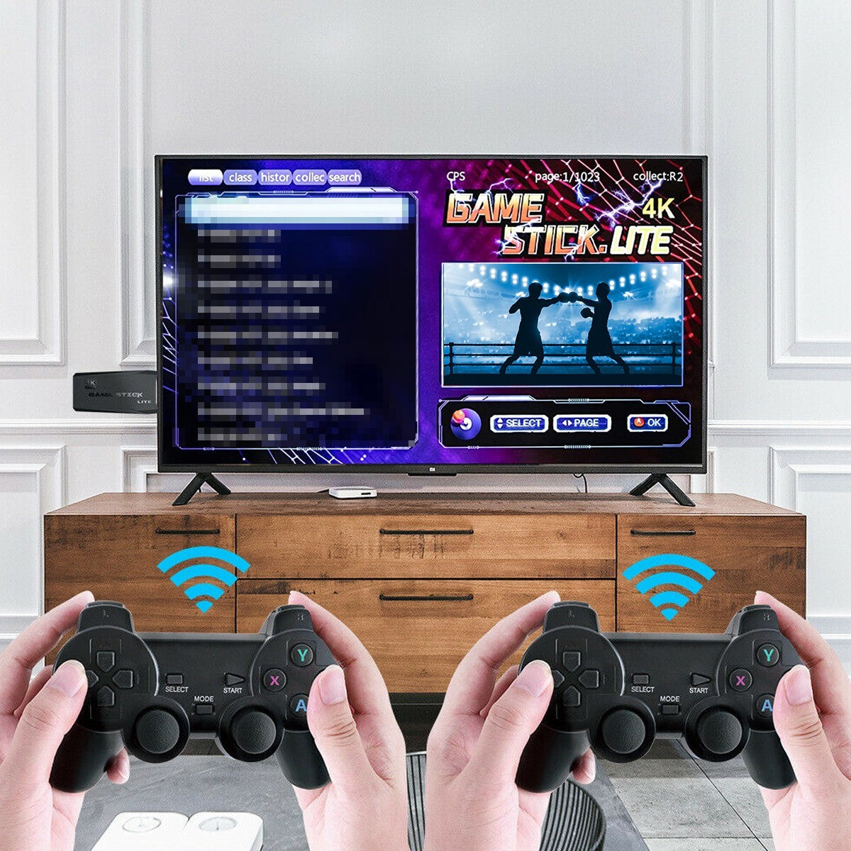 M8 4K Retro Game Console – 64GB, 20,000+ Classic Games, Dual Controllers